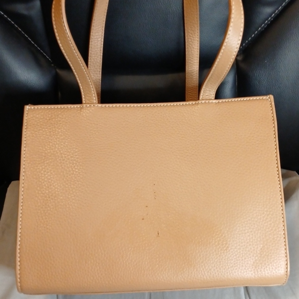 Dooney And Bourke Tan Leather Shoulder Bag - Picture 2 of 8